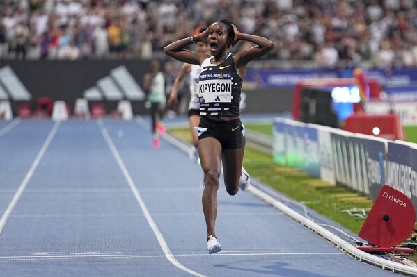 Kenyan runner Faith Kipyegon is focused on defending her 1 500